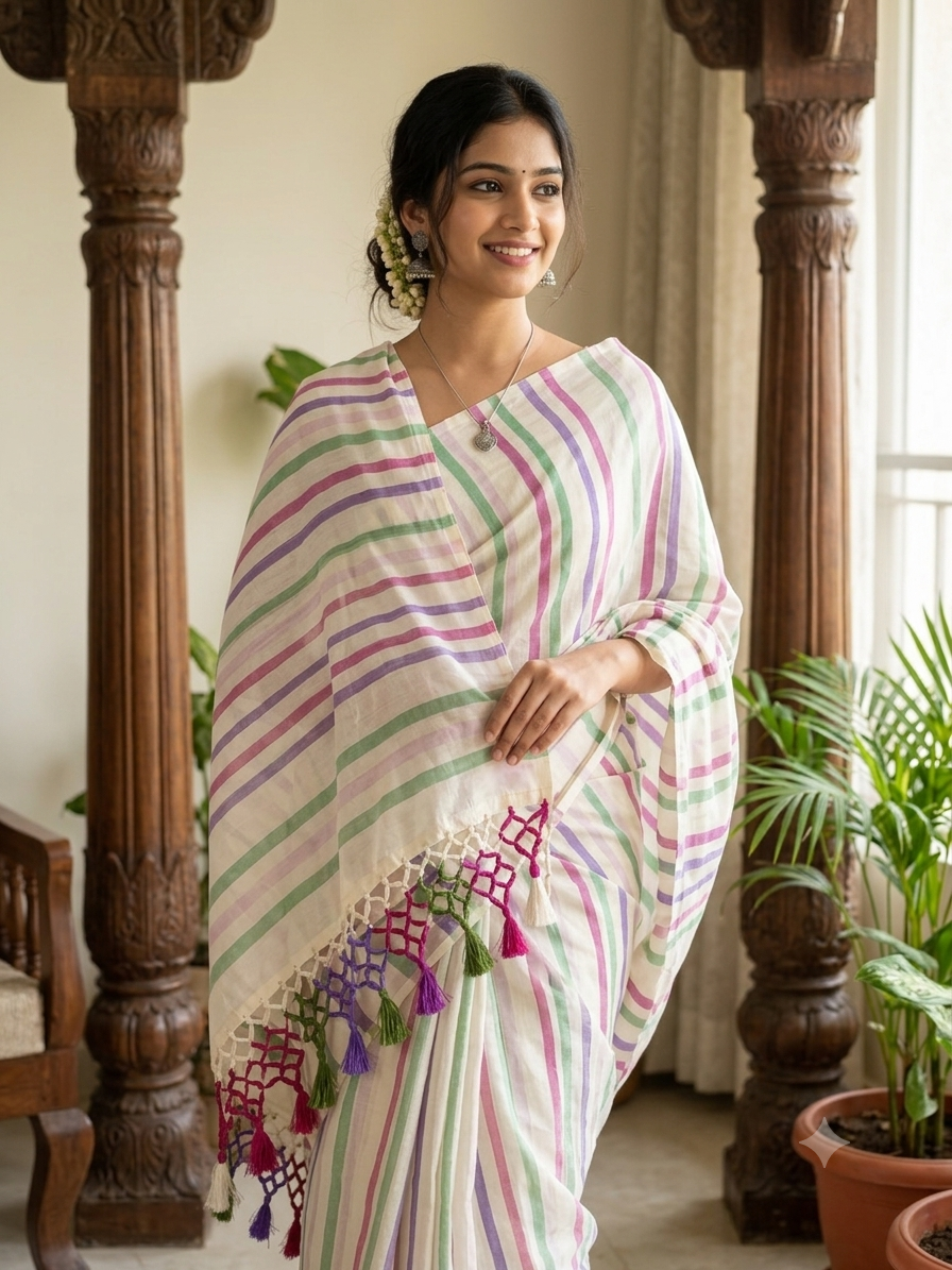 Kerala mul cotton saree