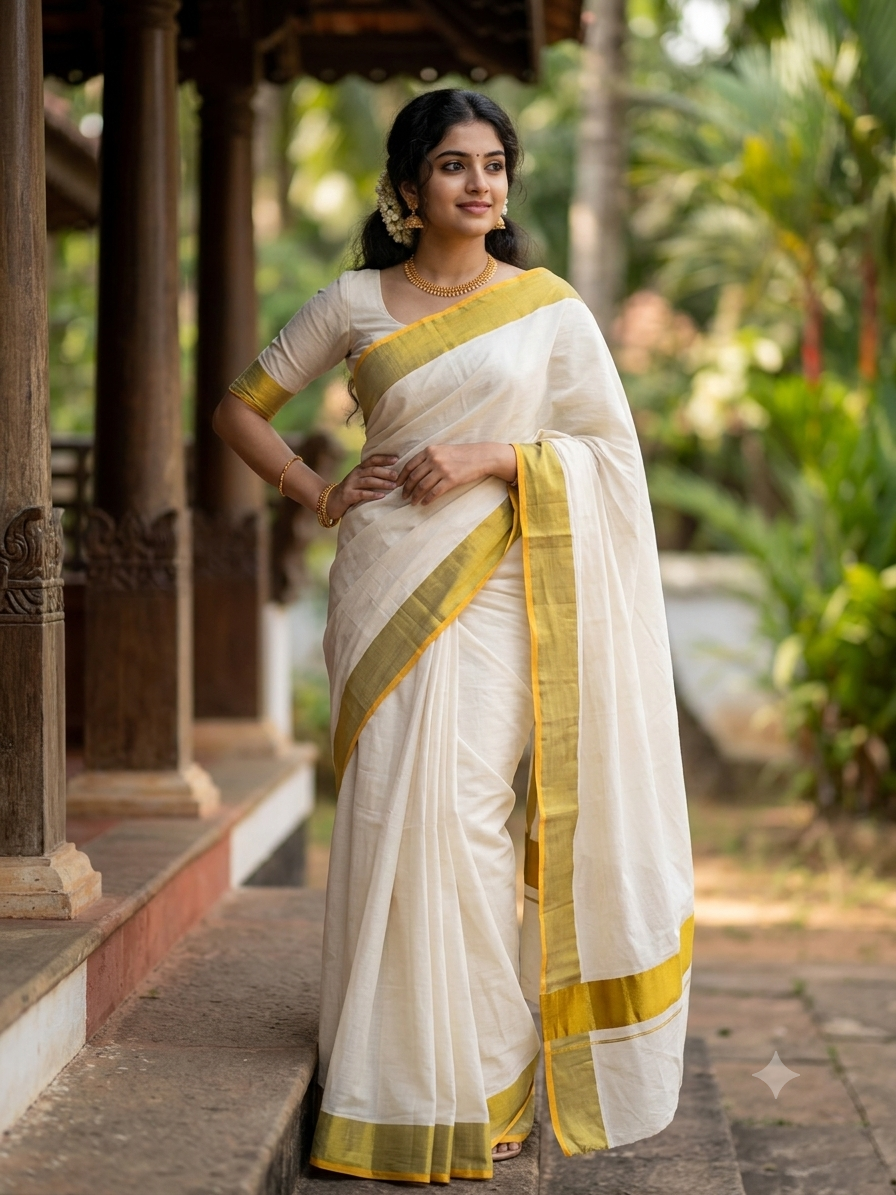 Kasavu saree