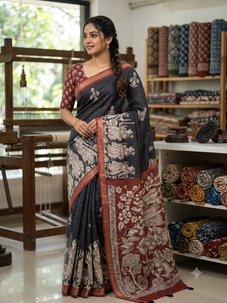Chanderi Kalamkari